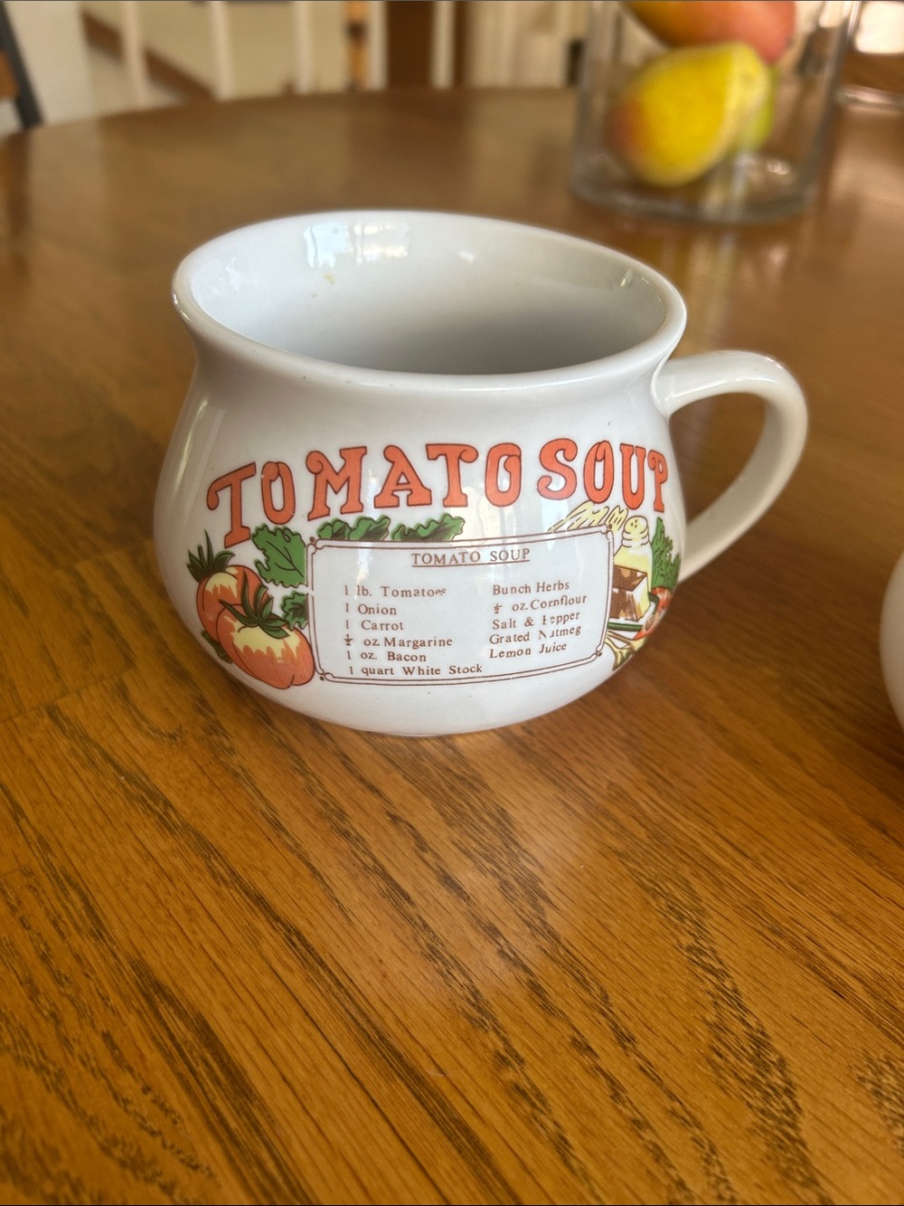 1980s Vintages porcelain Soup mugs-Set of 2 - Picture 2 of 7